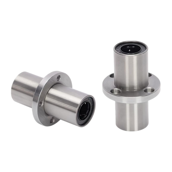 Linear Bearing With Extended Cylindrical Flange In The Middle