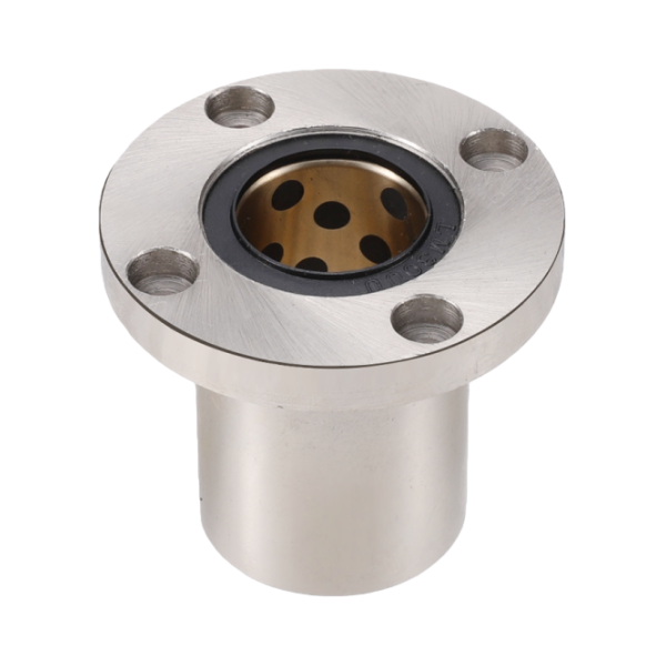 Outer Steel, Inner Copper, Round Flange Linear Bearing
