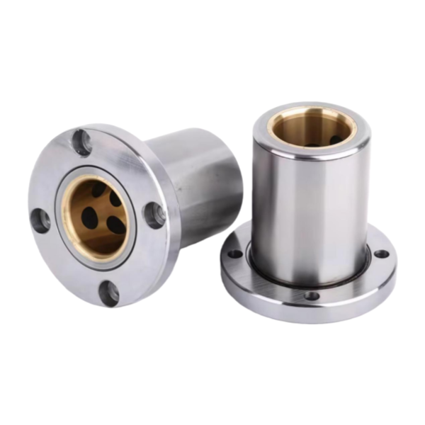 Outer Steel, Inner Copper, Round Flange Linear Bearing