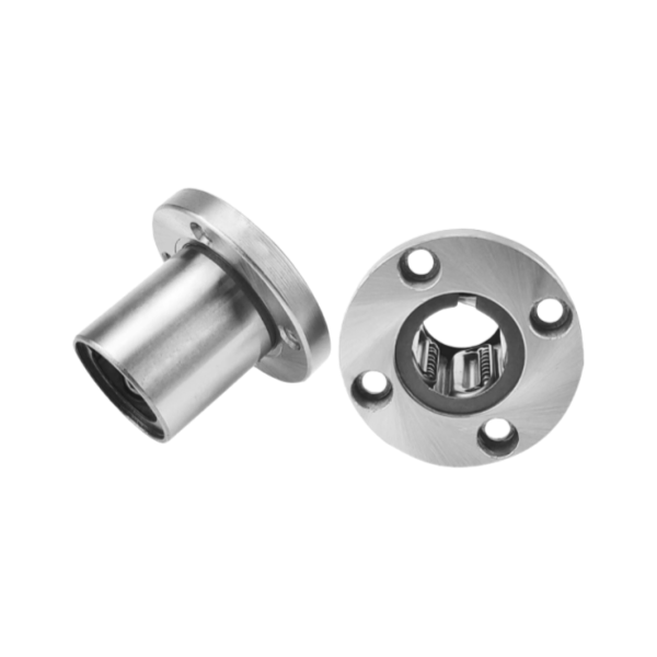 Round Flange Steel Retainer Linear Bearing